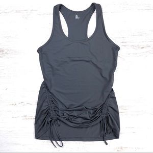 Gap Fit Workout Tank Top M Ruched Sides
